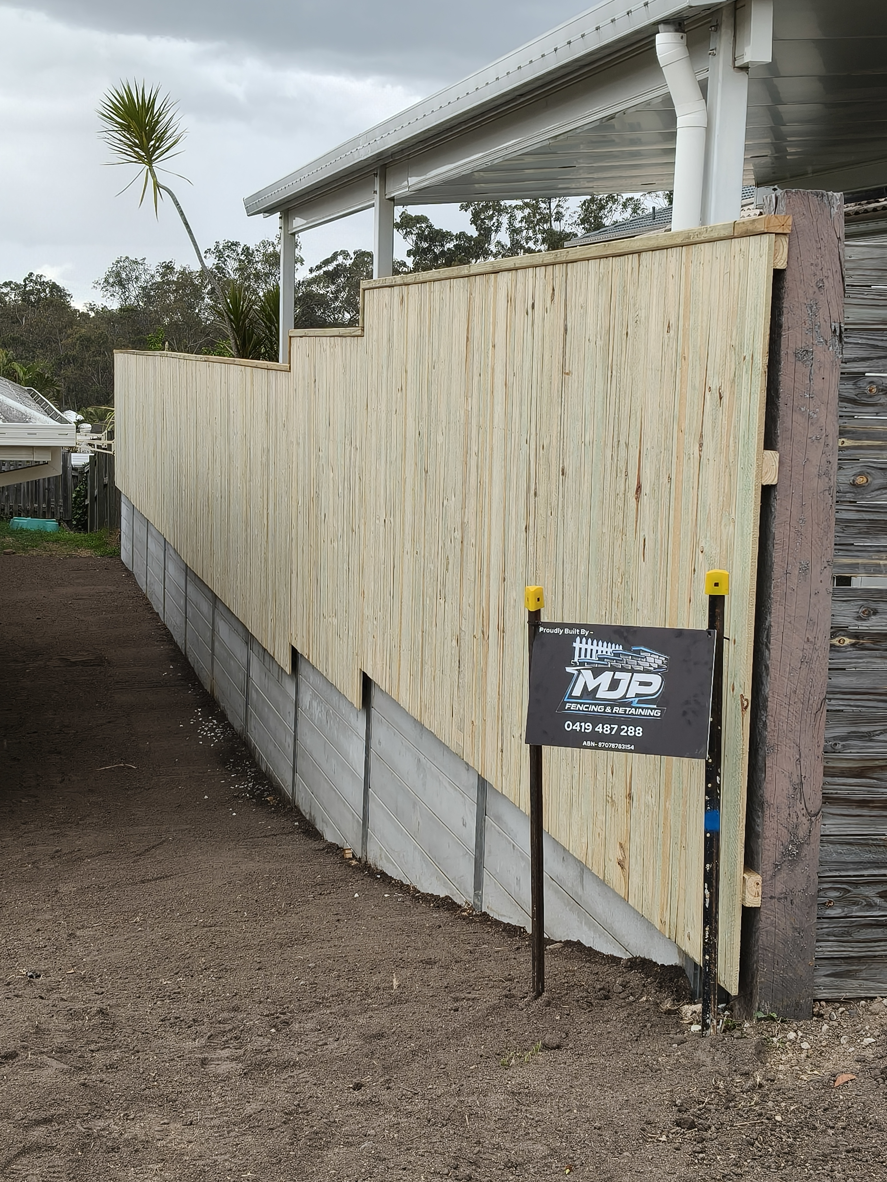 Recent MJP Fencing & Retaining project